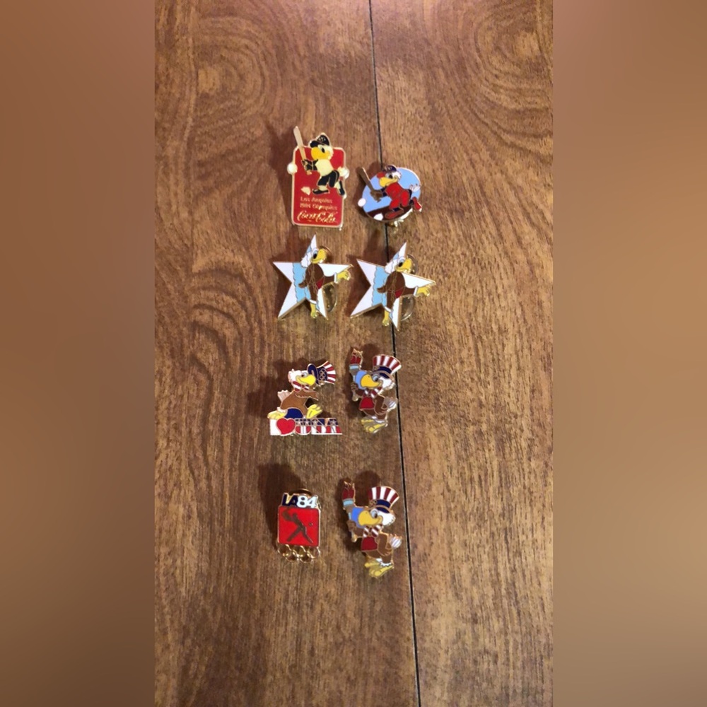 Set of (8) Vintage Pins